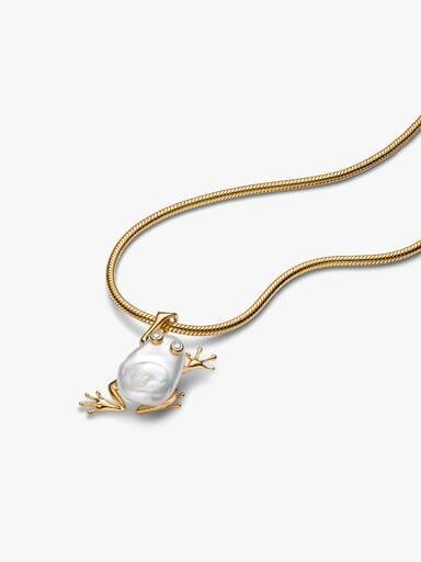 Pendentif Grenouille XL en Perle de Culture d'Eau Douce Traitée