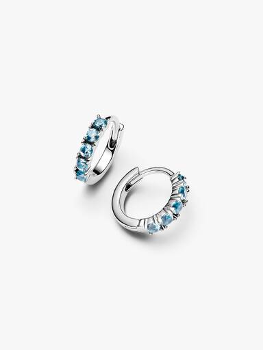 Boucles d’Oreilles Huggies Bleu Clair