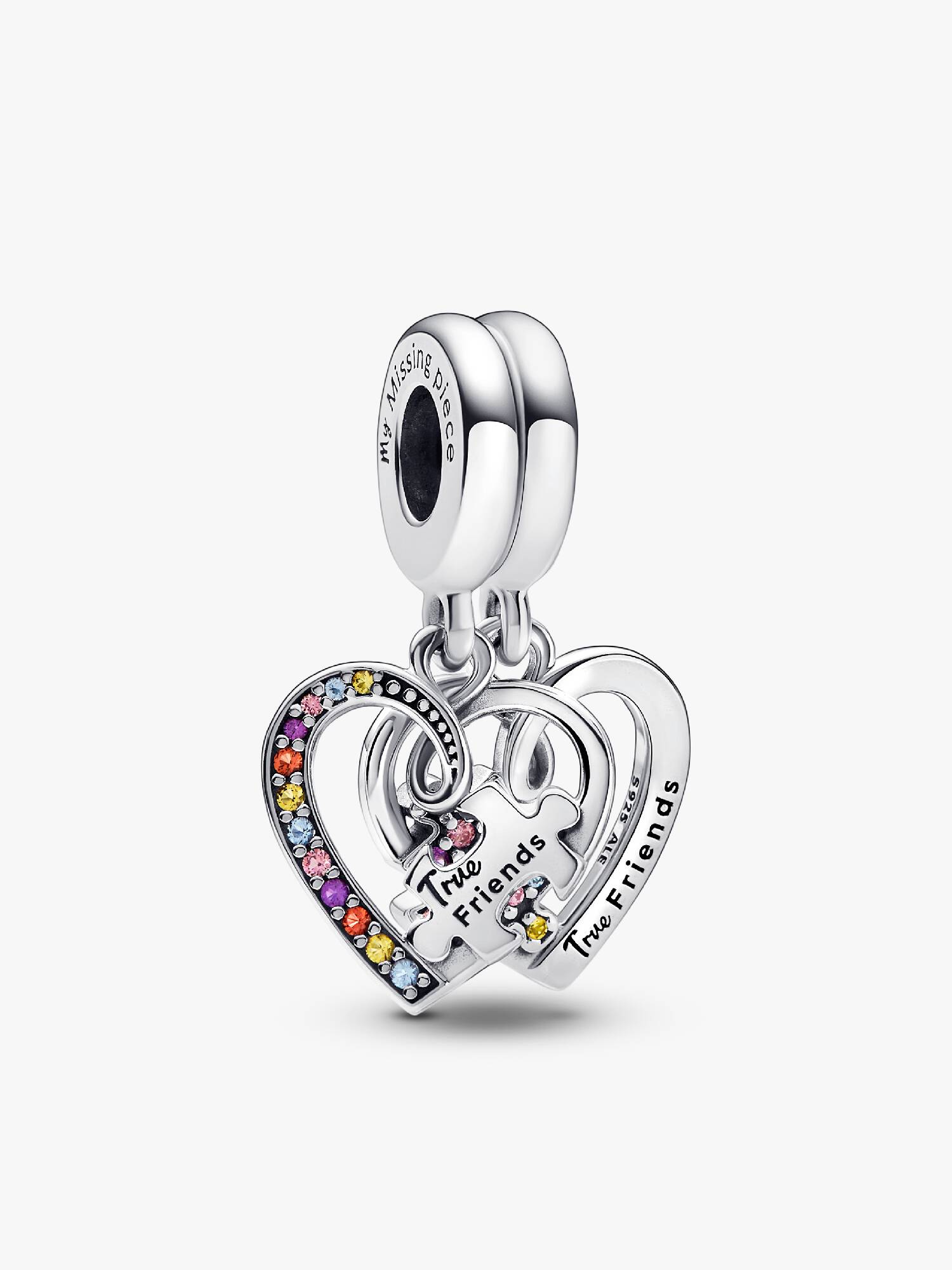 Charm Pendant Amitié Séparable Cœurs Pièce de Puzzle