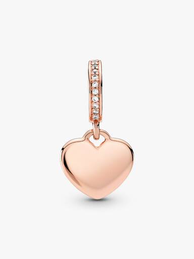 Charm Pendant Plaque Cœur Gravable