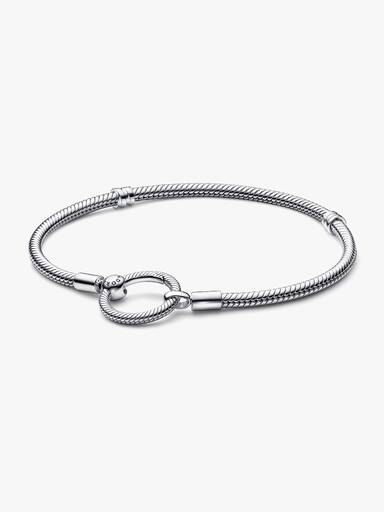 Bracelet Maille Serpent Fermoir O Pandora Moments
