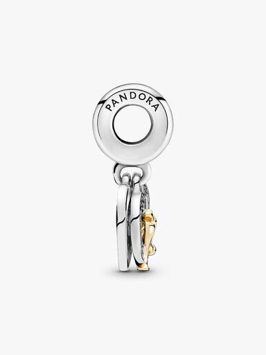 Charm Pendant Joyeux Anniversaire de Mariage Bicolore