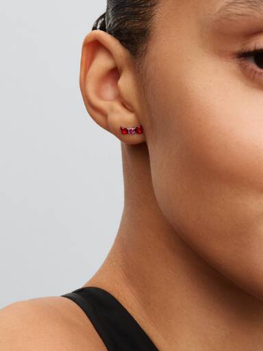 Clous d’Oreilles Disney Blanche-Neige Nœud Blanc