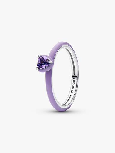 Bague Cœur Chakra Violet