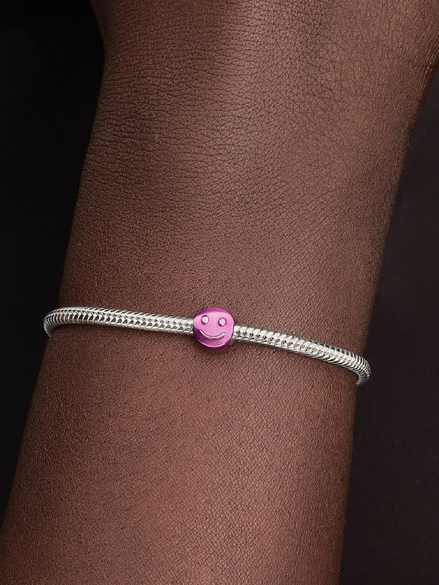 Mini Charm Visage Souriant Rose