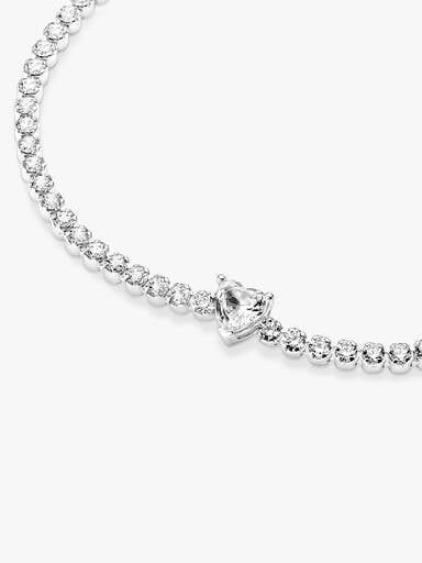 Bracelet Rivière Cœur Scintillant