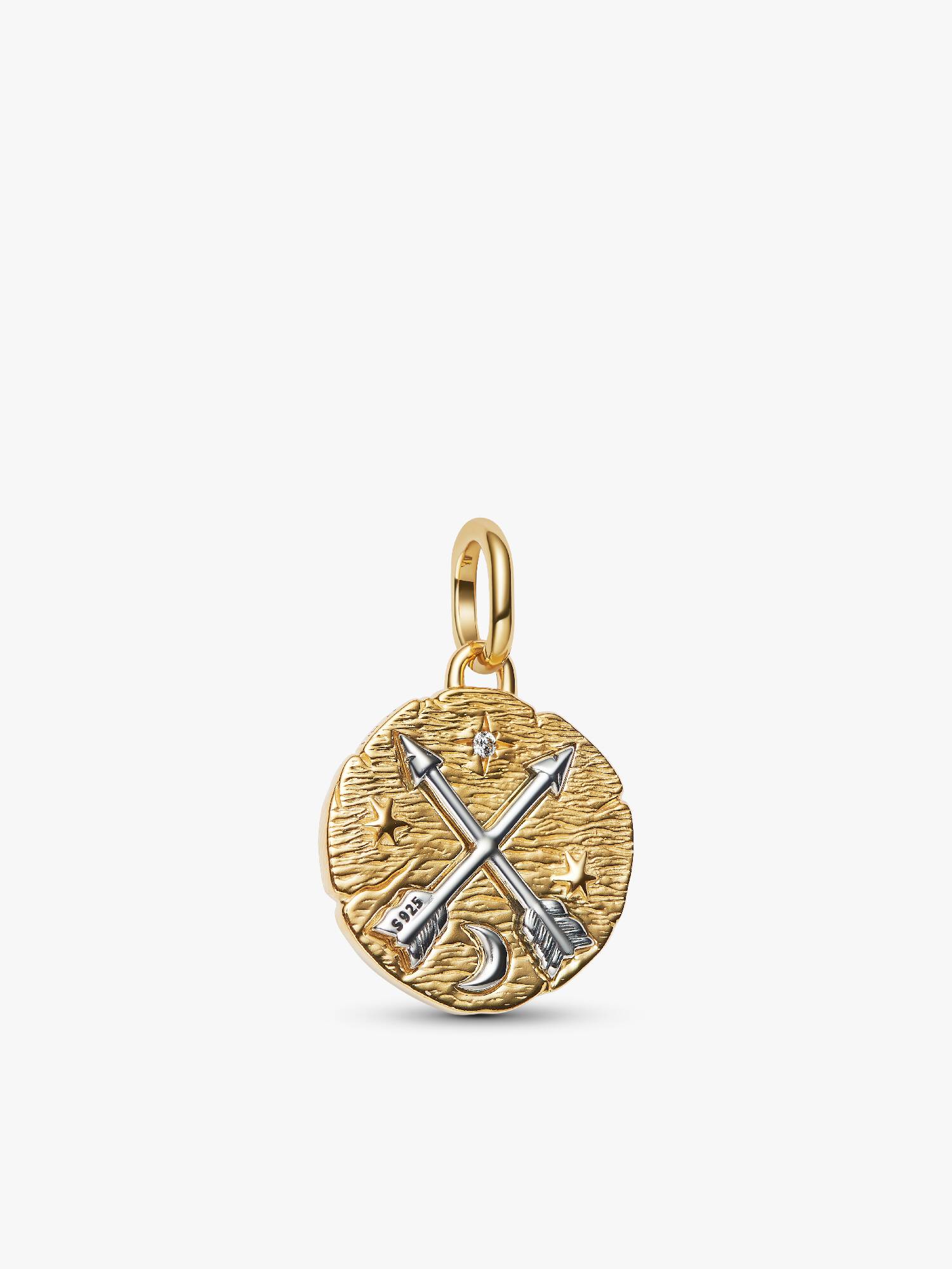 Charm Médaillon Flèches Entrecroisées