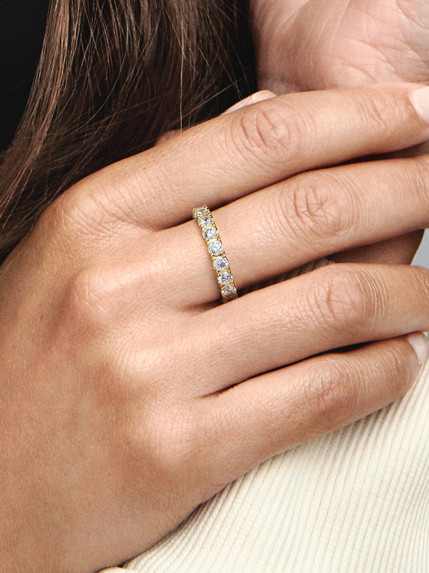 Bague Éternité Rang Scintillant