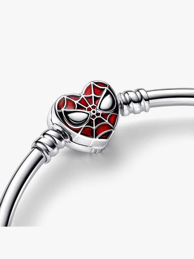 Bracelet Jonc Marvel Pandora Moments Fermoir Masque de Spider-Man