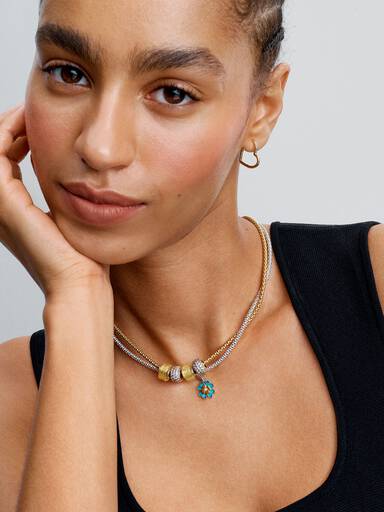 Collier Fermoir Clouté & Chaîne
