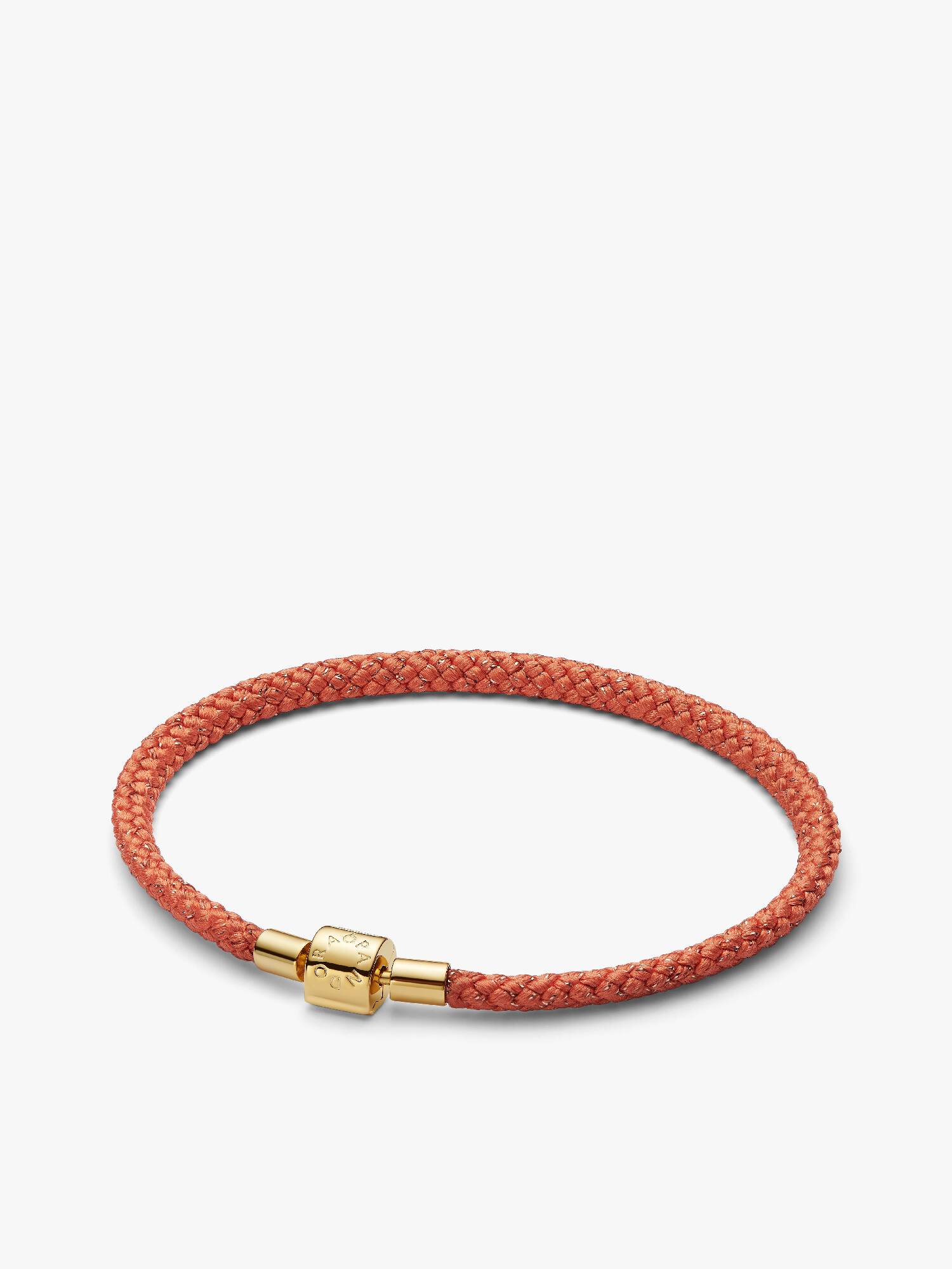Bracelet Cordon Orange Scintillant