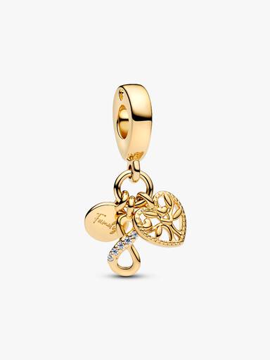 Charm Pendant Triple Infini Famille