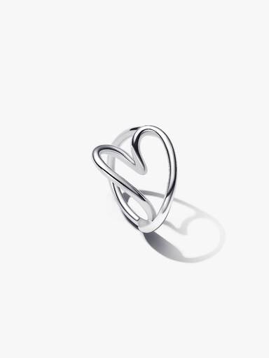 Bague Cœur Organique