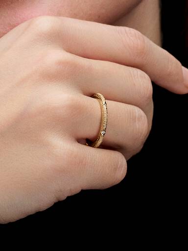 Bague Texture & Pierres