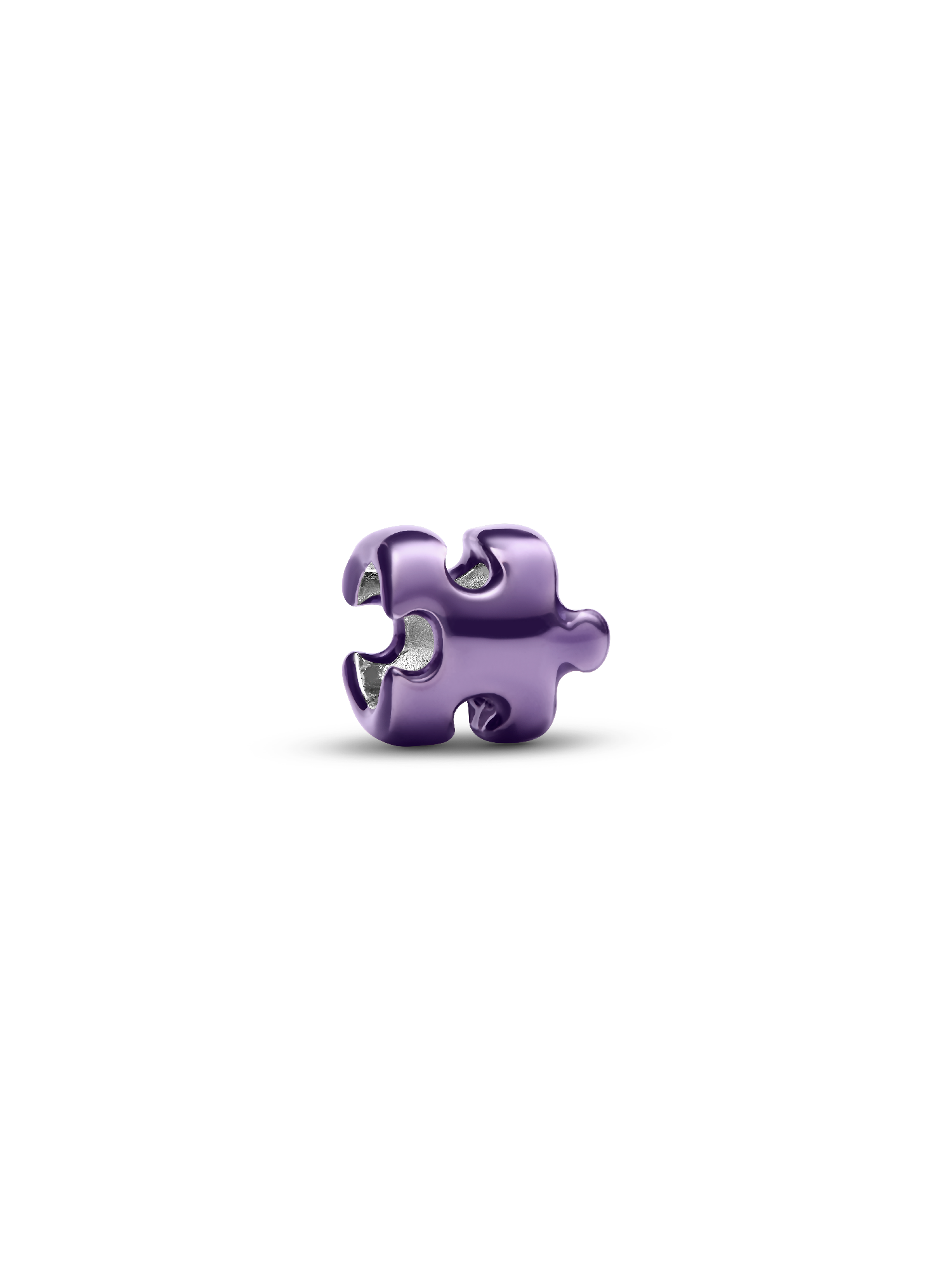 Mini Charm Pièce de Puzzle Violette