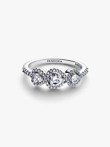 Bague Trilogie Cœur Halo