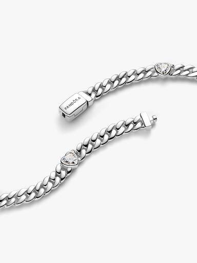 Bracelet Maille Cubaine Cœur