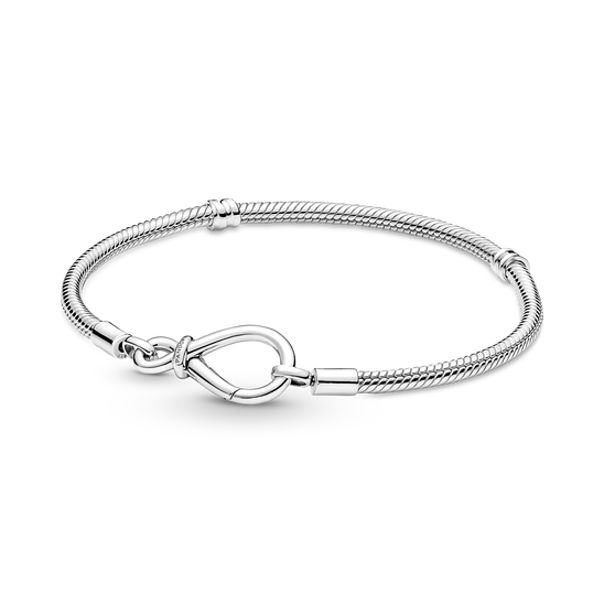Bracelet Maille Serpent Nœud de l'Infini Pandora Moments