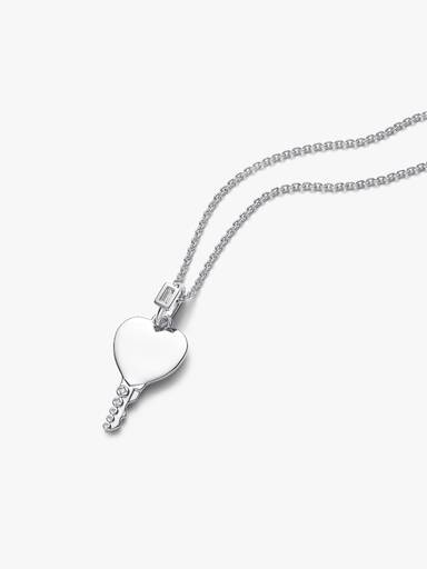Pendentif Clé Cœur Gravable