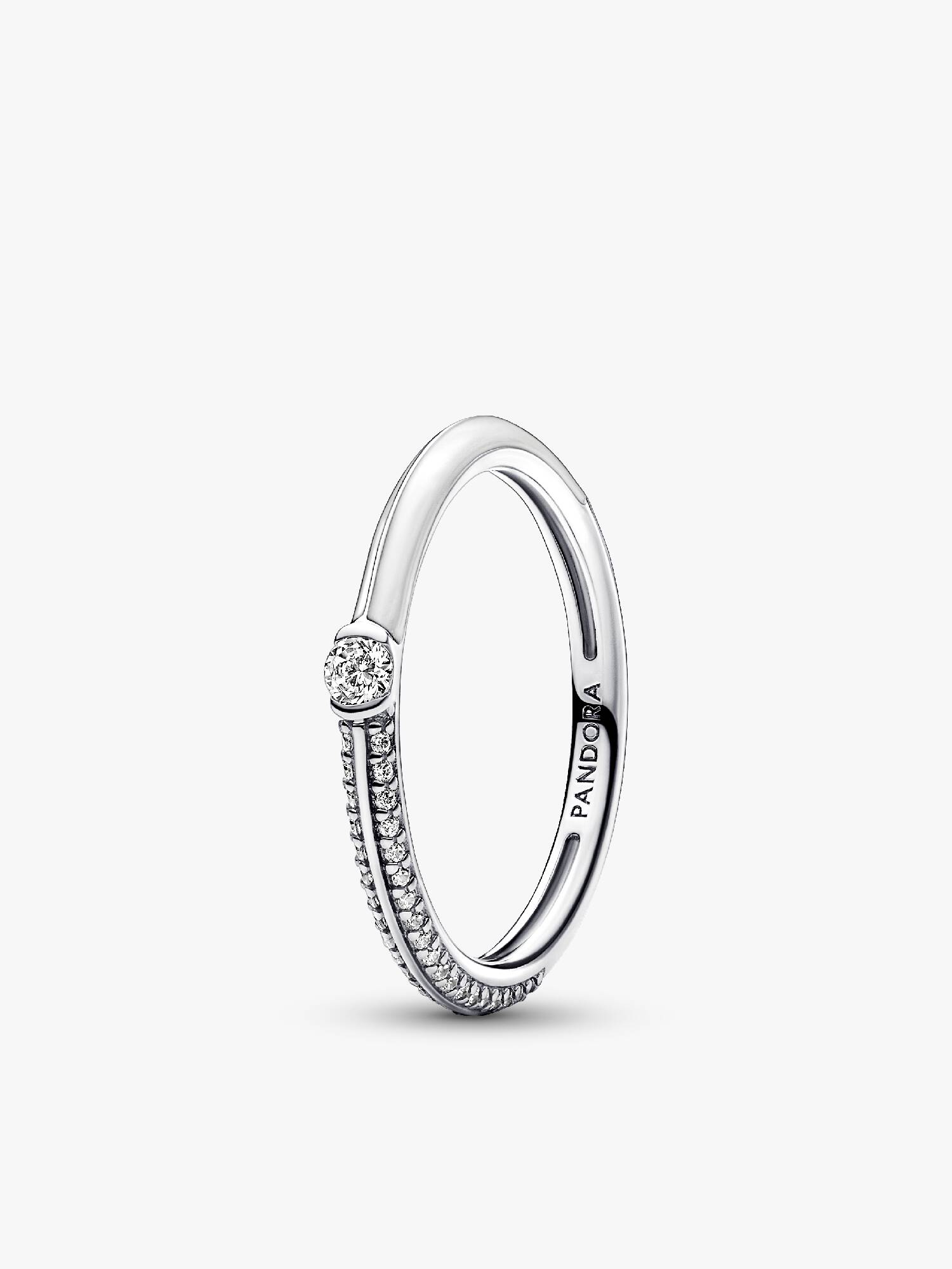 Bague Double Pavée & Blanche