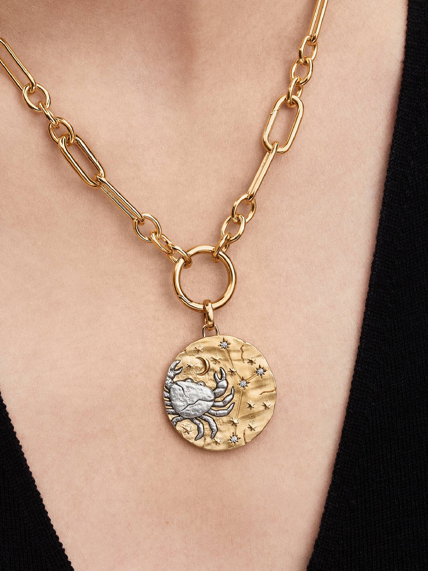 Charm Médaillon XL Signe du Cancer