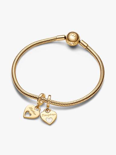 Charm Pendant Cœur Séparable Double