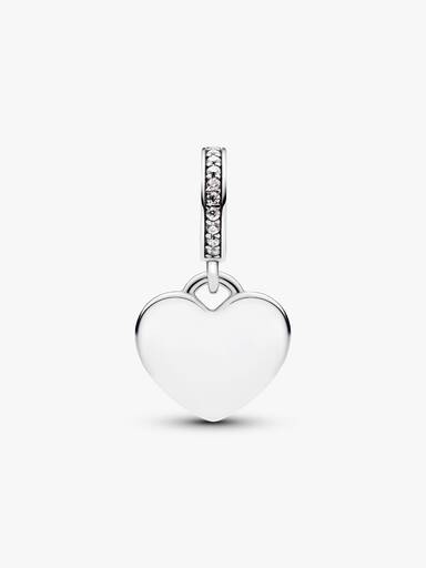 Charm Pendentif Cœur Gravable French Riviera