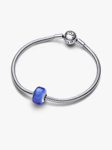 Mini Charm en Verre de Murano Bleu