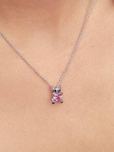 Collier Rose Disney Stitch