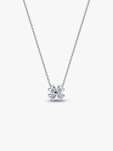 Collier avec Pendentif Trèfle à Quatre Feuilles Scintillantes