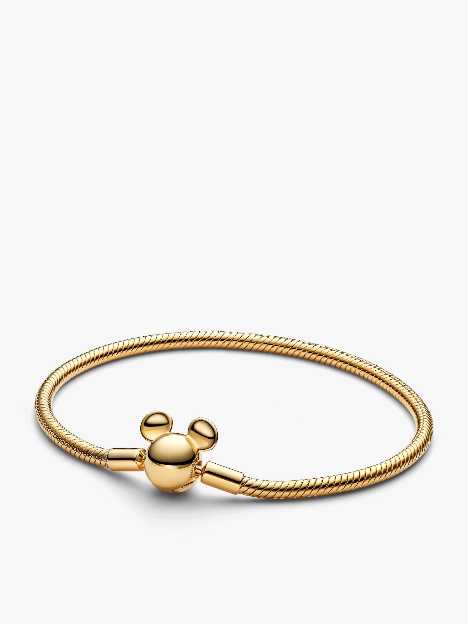 Bracelet Maille Serpent Fermoir Disney Mickey Moments