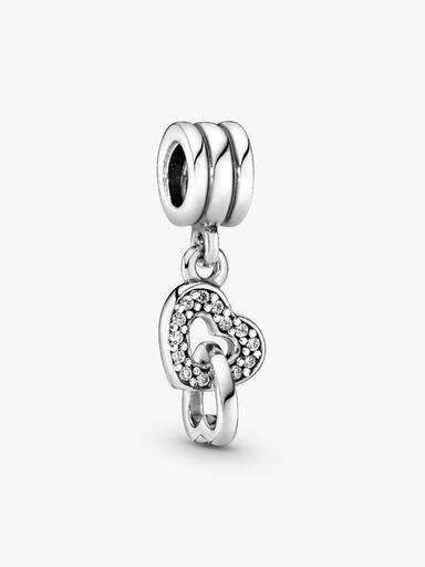 Charm Pendant Cœurs Entrelacés