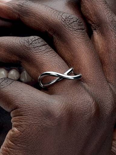 Bague Infini de Forme Organique