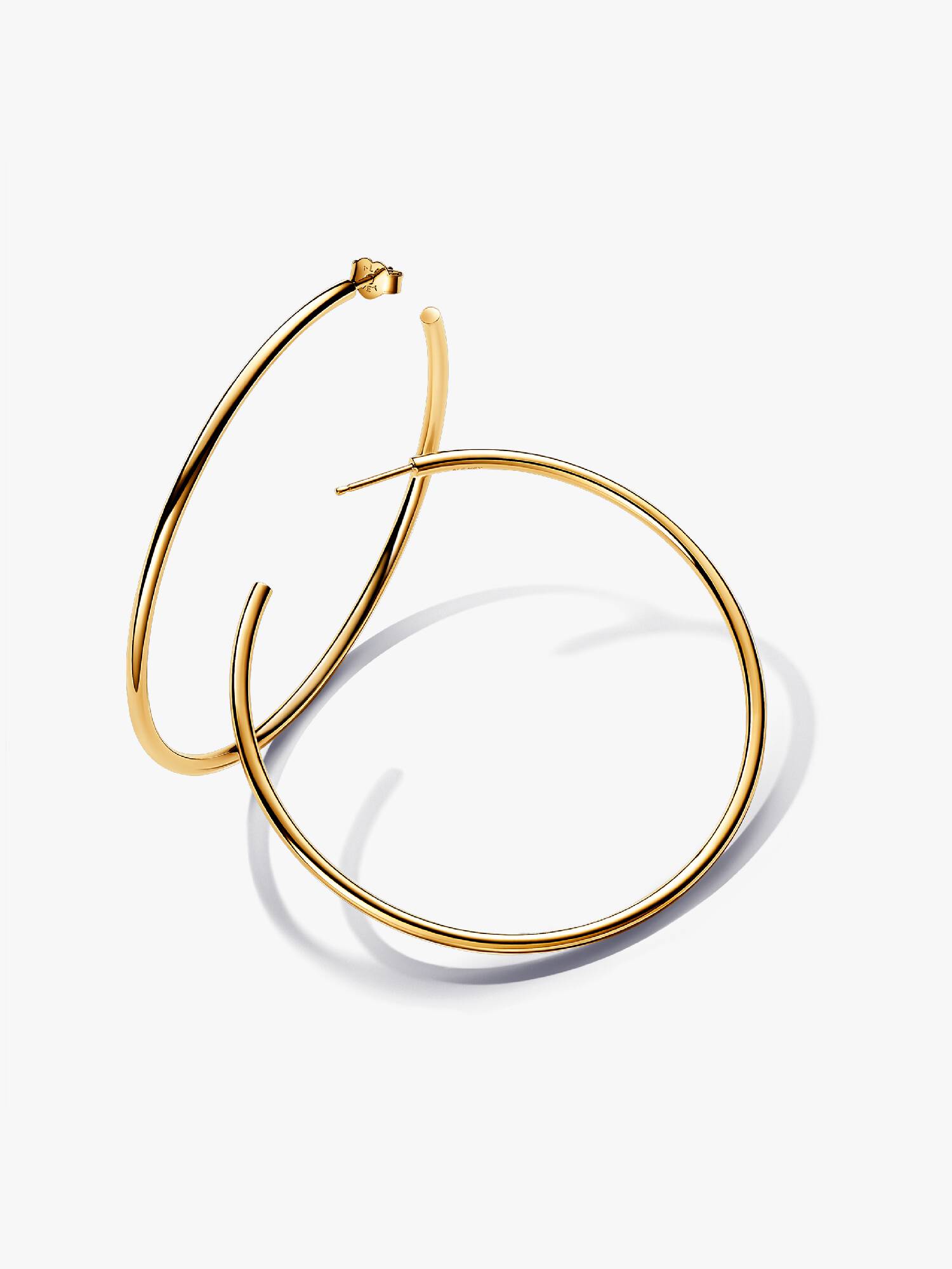 Boucles d'Oreilles Créoles Ouvertes 65 mm