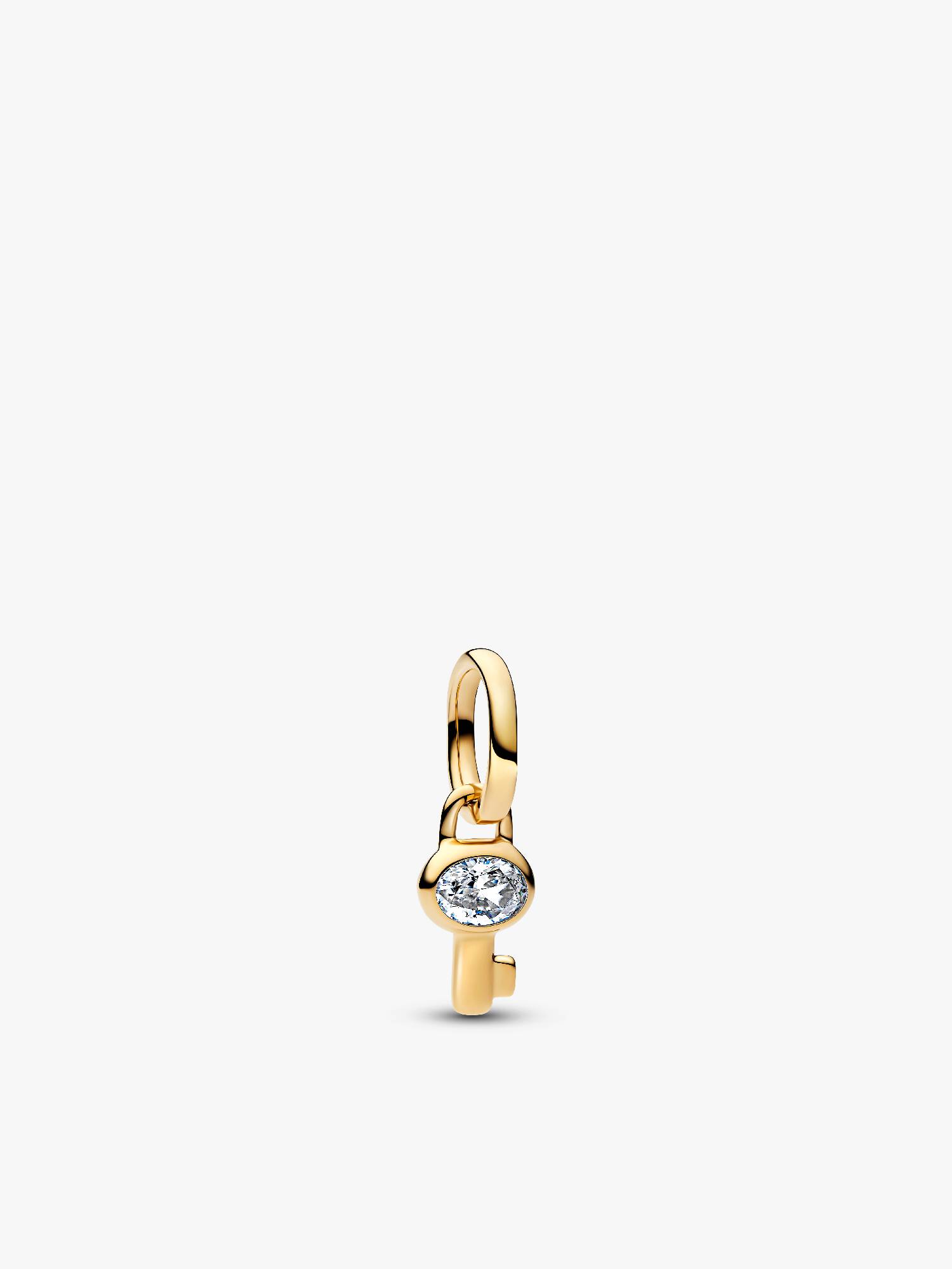 Mini Charm Pendant Clé Doré