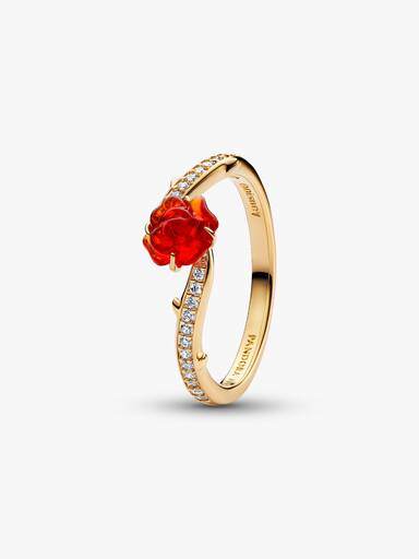 Bague Disney La Belle et La Bête Rose Enchantée