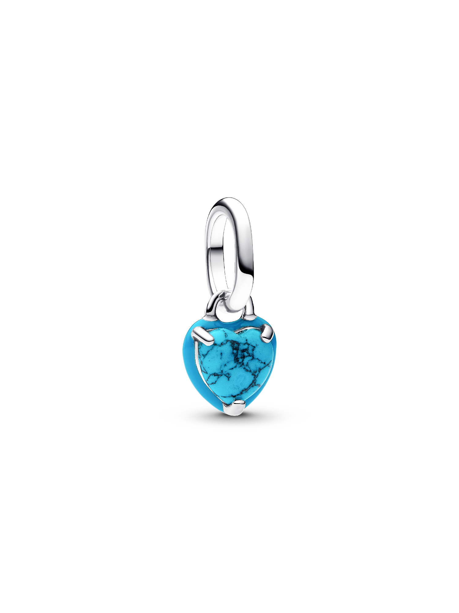 Mini Dangle Cœur Turquoise