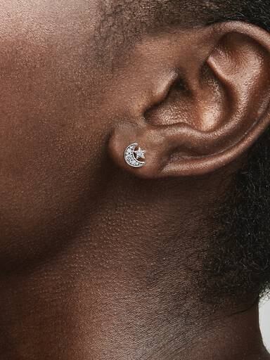 Clous d’Oreilles Lunes & Étoiles Scintillantes