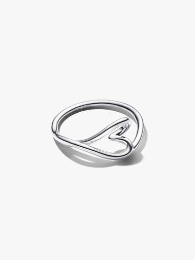 Bague Cœur Organique Petit modèle
