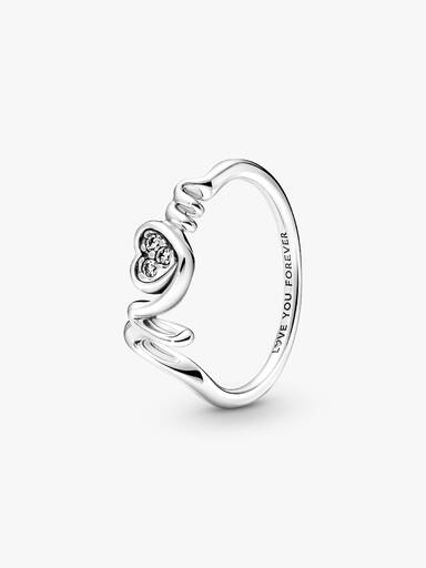 Bague Cœur Pavé Mom