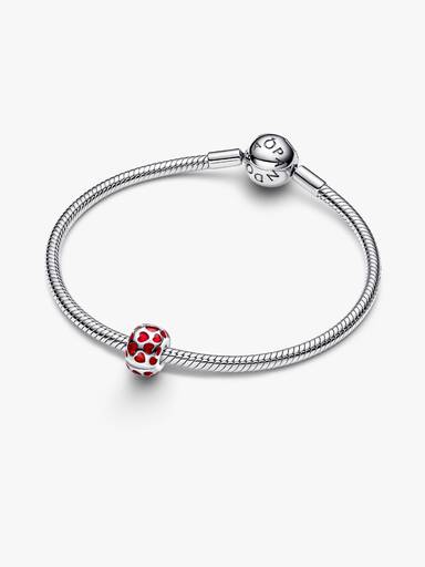 Charm Clip Rond Cœurs