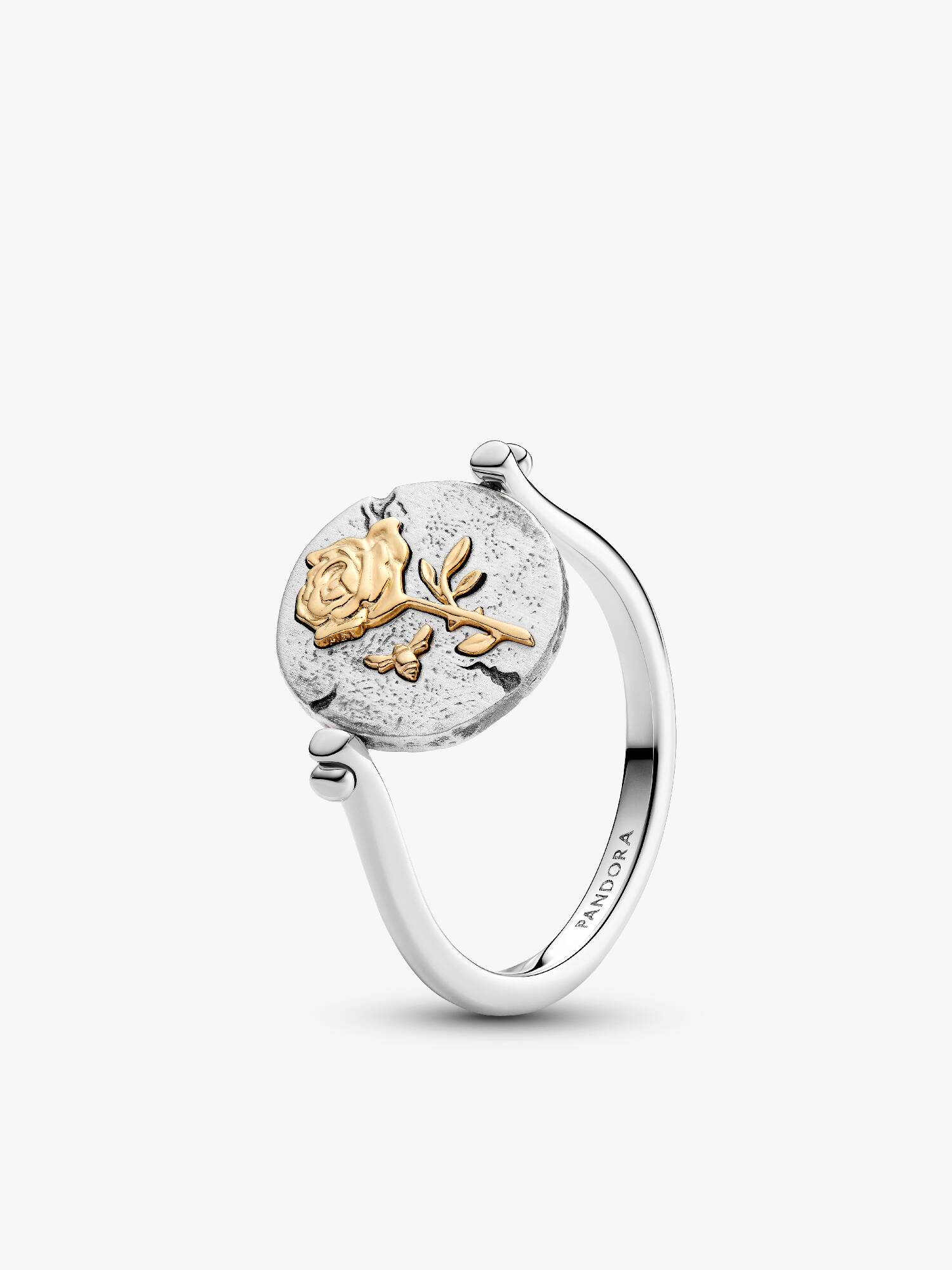 Bague Médaillon Réversible Rose