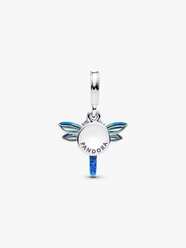 Charm Pendant Double Libellule
