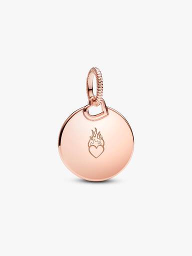 Pendentif Plaque Ronde Gravable