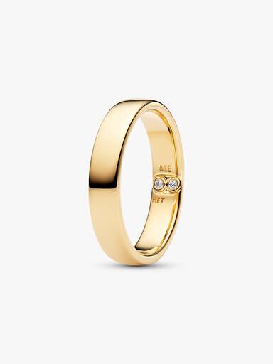 Anneau Classique Gravable Doré