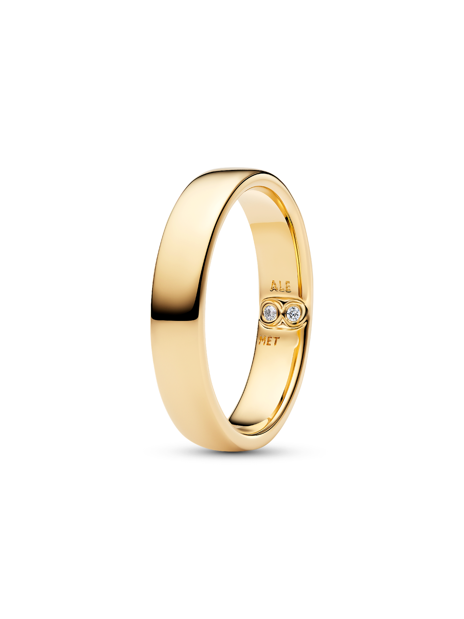 Anneau Classique Gravable Doré