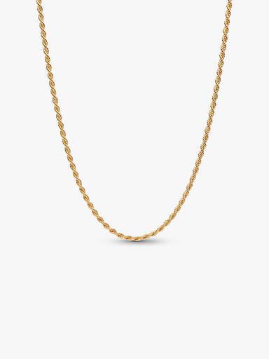 Collier Maille Corde Doré