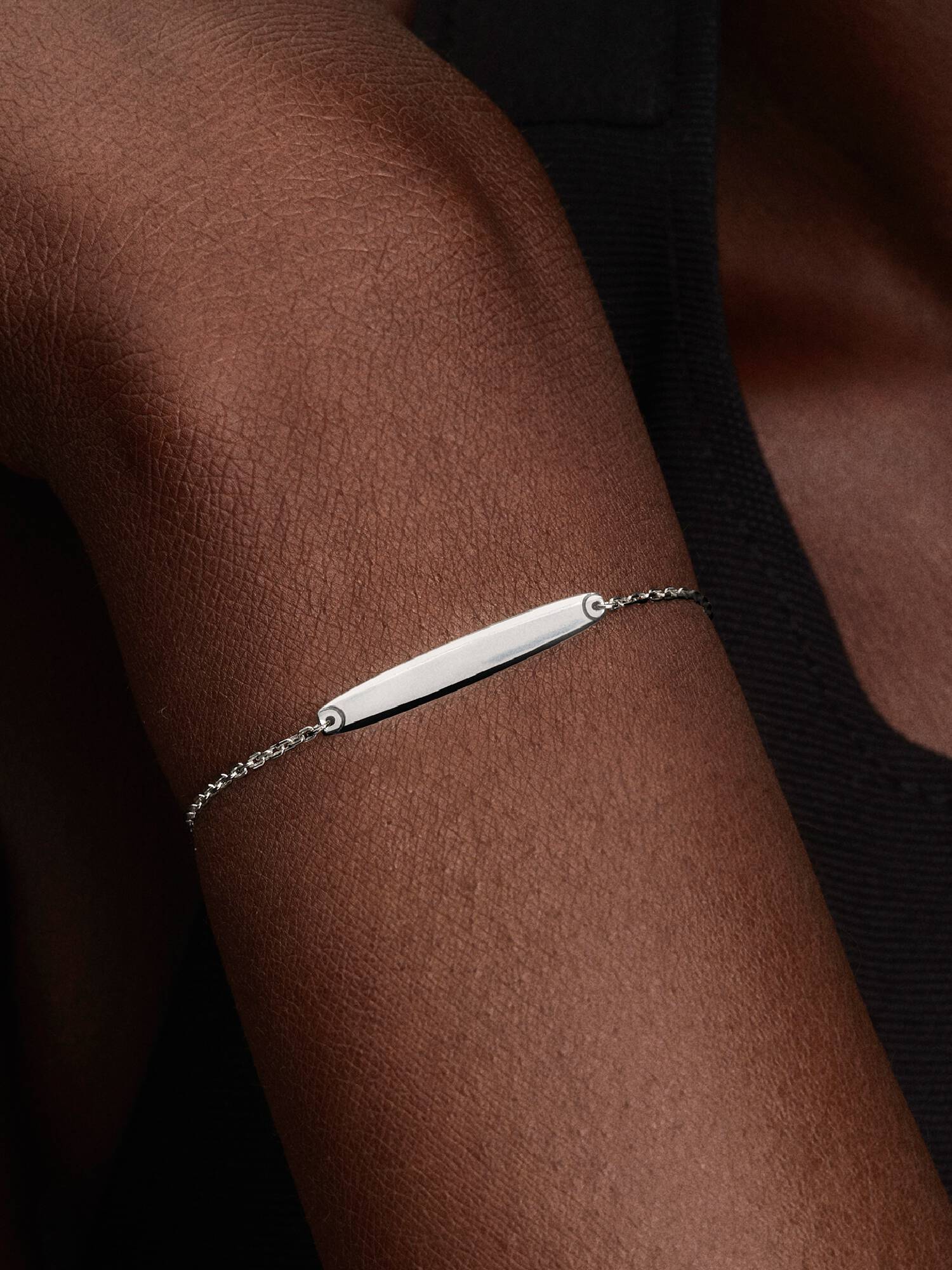 Bracelet Chaîne Barre Gravable