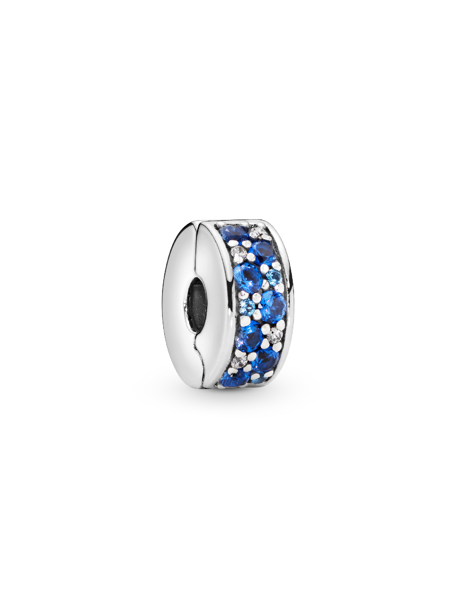 Charm Clip Pavé Bleu