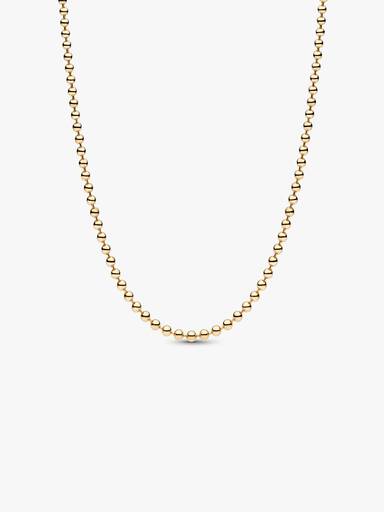 Collier Sphères métalliques Doré
